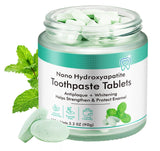 Tablettes dentifrice menthe naturelle avec emballage compact, idéale pour le voyage.