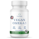 Gélules Tahiro Omega-3 dans bouteille ouverte, prise facile au quotidien.