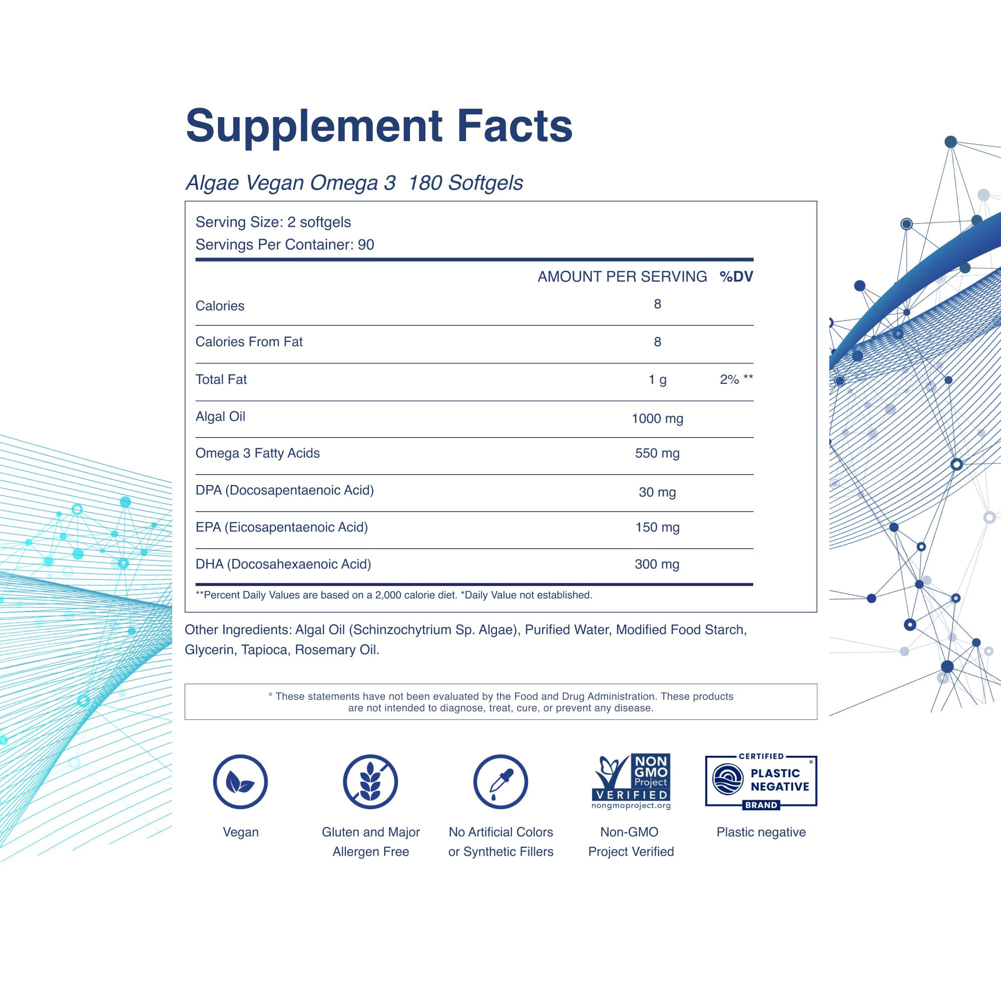 Composition DPA-DHA-EPA de Tahiro Omega-3 pour un soutien nutritionnel équilibré.