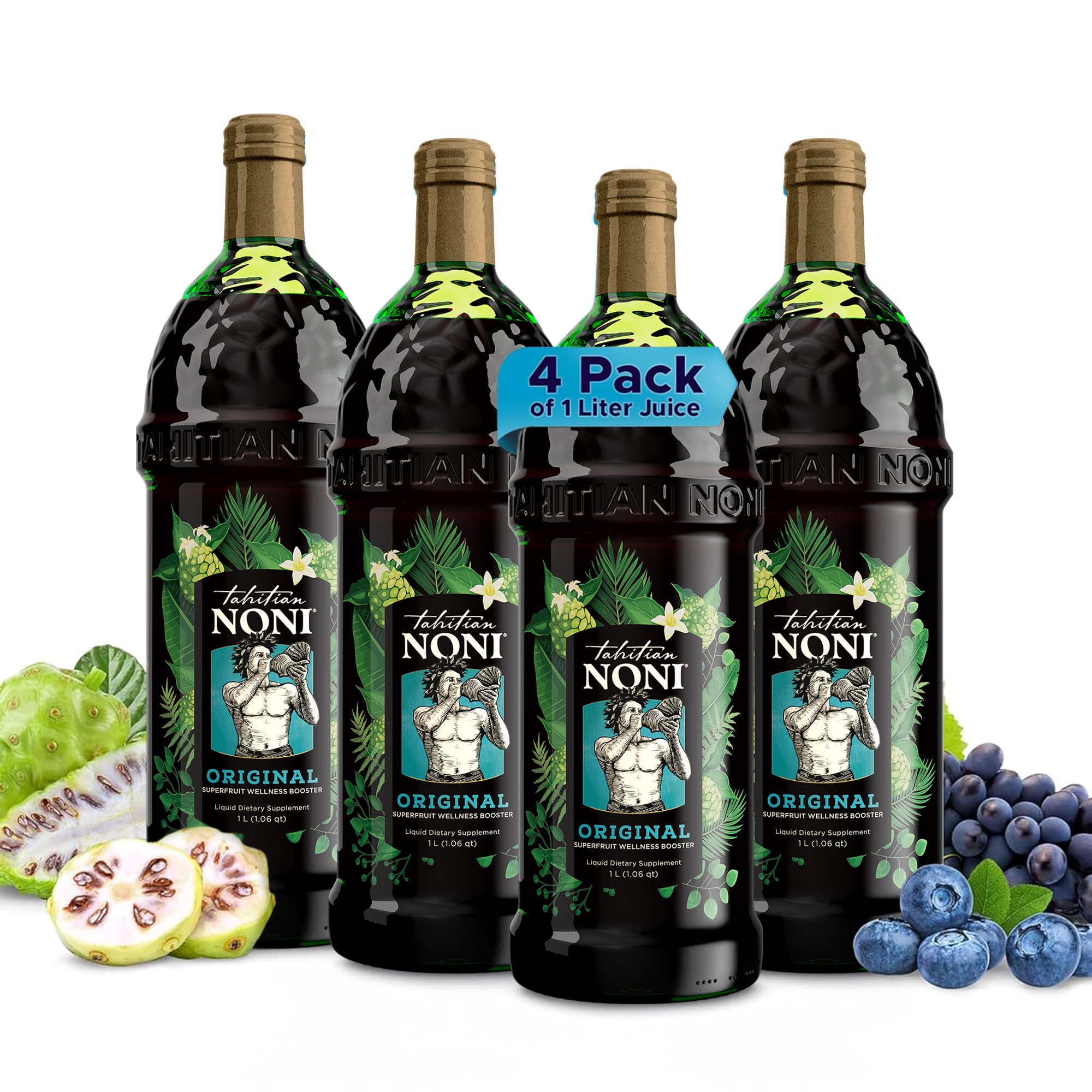 Bouteille Tahitian Noni 1L prête à démarrer votre routine bien-être.
