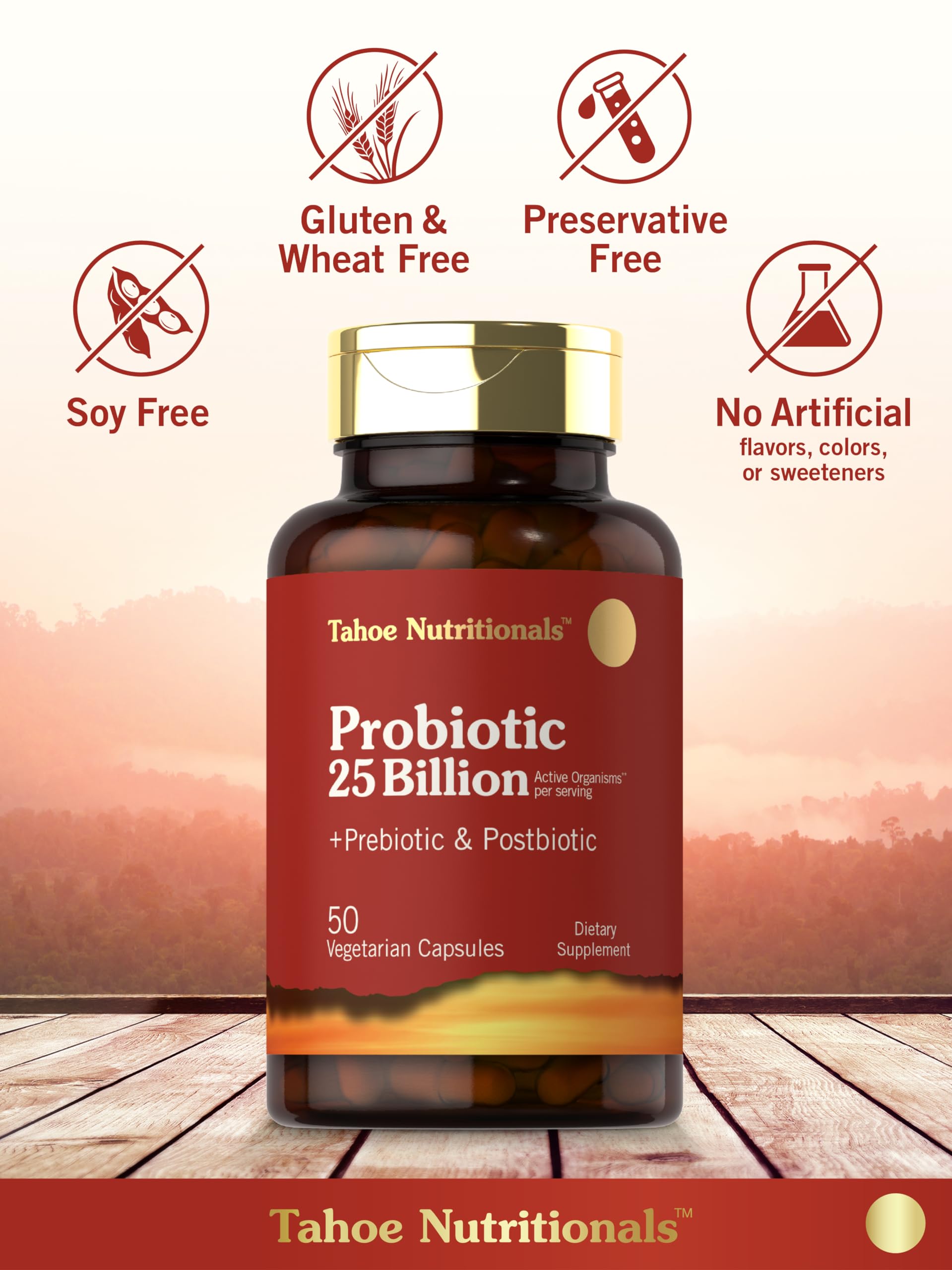 Tahoe Nutritionals emballage élégant - présentation soignée du produit.