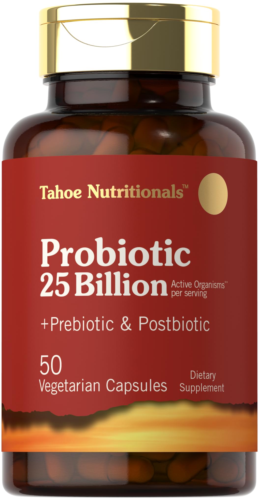 Tahoe Nutritionals prébiotique-probiotique-postbiotique - bouteille pratique pour le quotidien digestif.