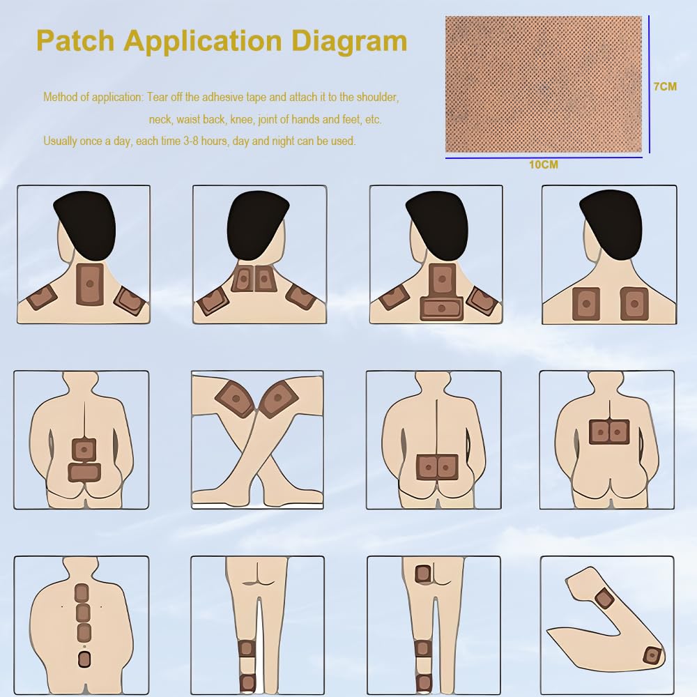 Tai Ren Yi lot de 10 patchs moxibustion, pratique à emporter