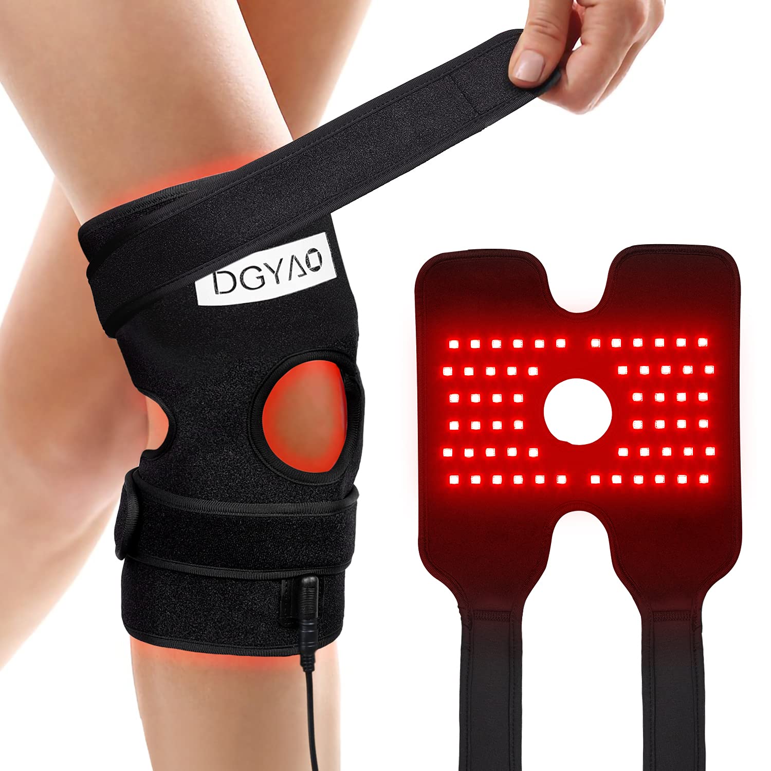 Talsafe bande genou lumière rouge 880, confort ciblé et utilisation lors de la marche