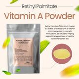 Talsen Chemicals vitamine A poudre Retinyl Palmitate – texture poudre fine idéale.