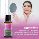 Talya Rose Oil Blend - diffuseur prêt à diffuser les arômes apaisants.