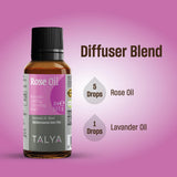 Talya Rose Oil Blend - ambiance spa et relaxation.