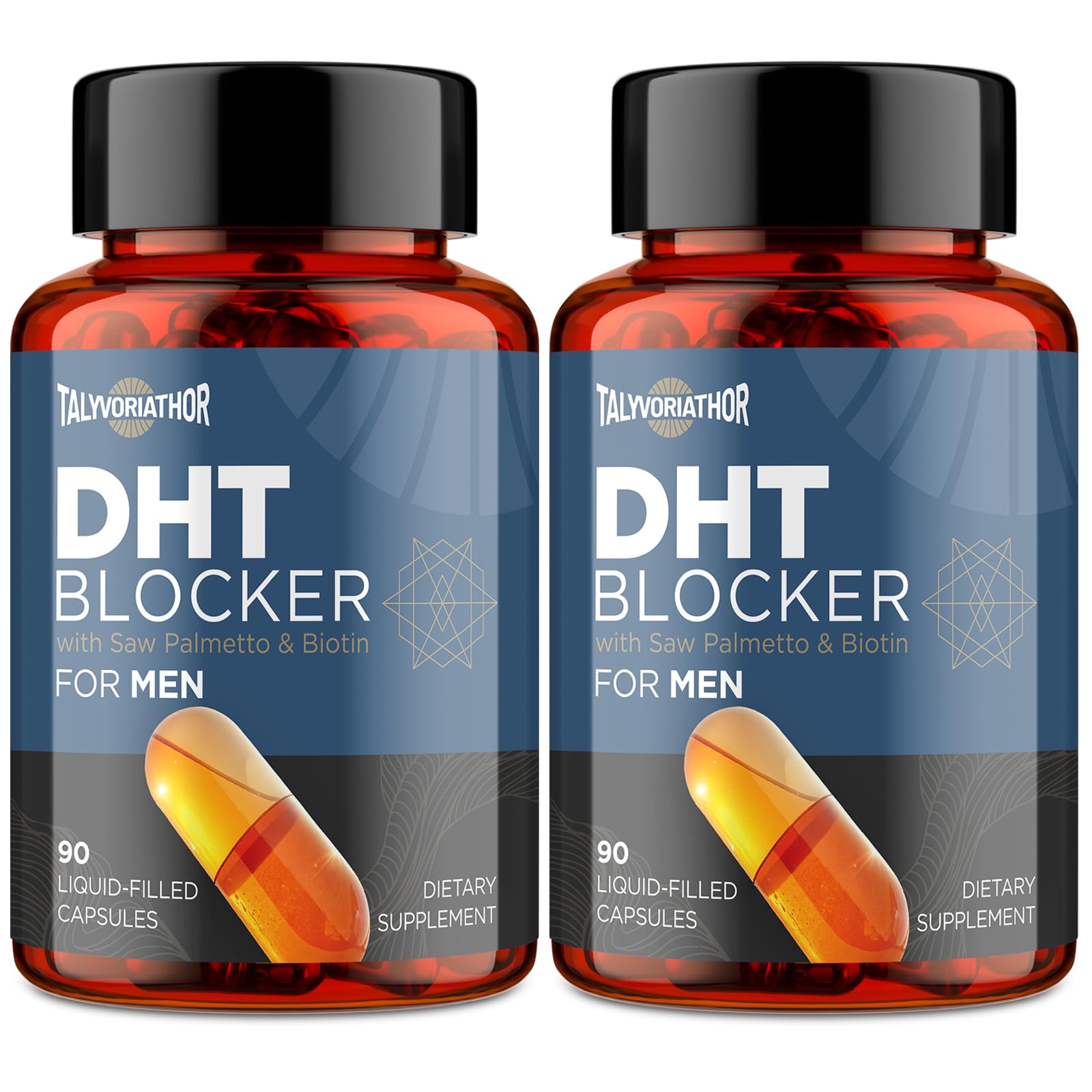 Talyvoriathor blocage DHT dans la bouteille avec capsules liquides pour une absorption rapide.