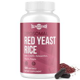 Talyvoriathor liposomale levure rouge riz en bouteille pour un soutien cardiovasculaire quotidien.