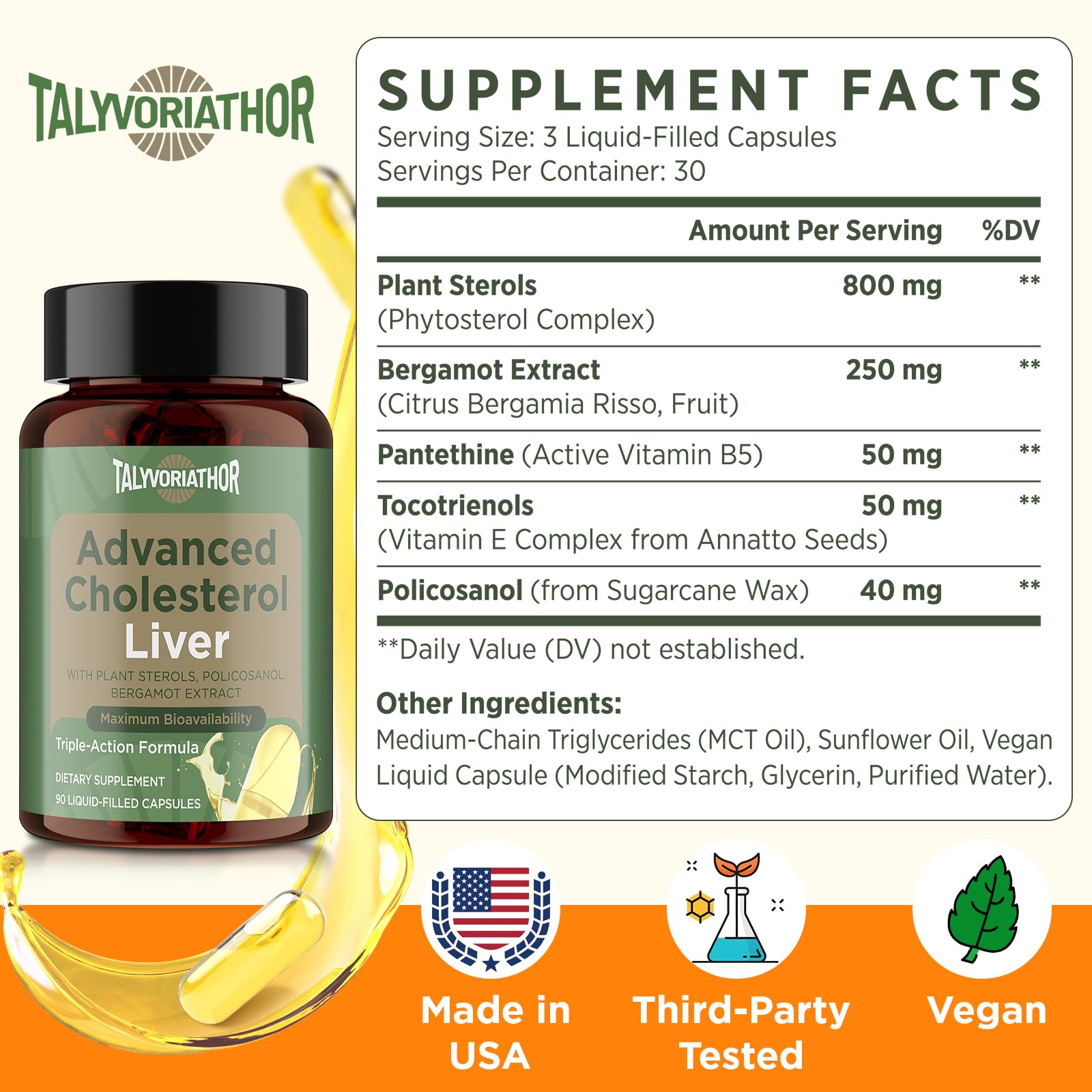 Talyvoriathor zoom sur sterols, policosanol et tocotrienols pour efficacité potentielle