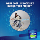 Tampon Tampax 80 ct, confort doux pendant les activités quotidiennes.