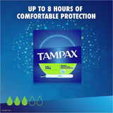 Tampon Tampax 80 ct, emballage d’origine visible et clair.