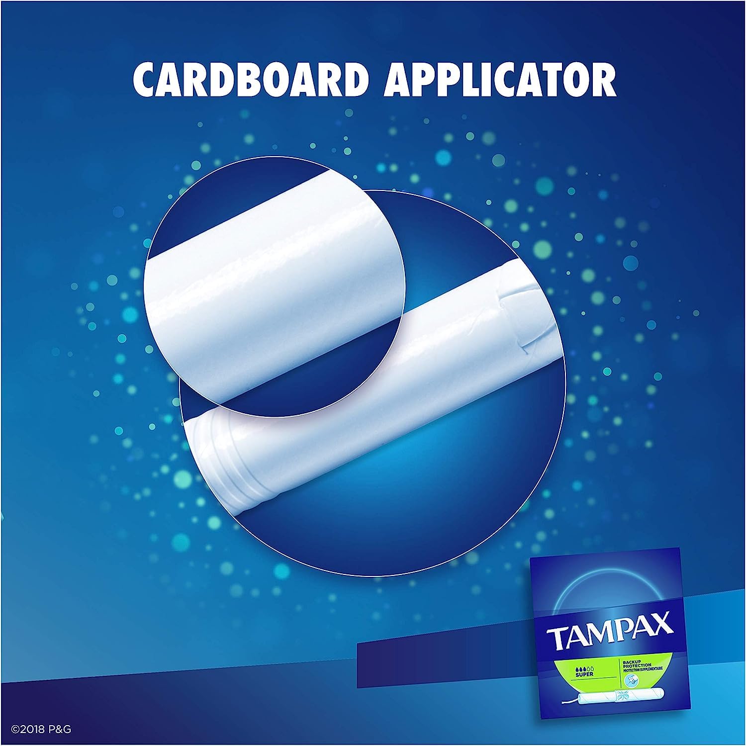 Tampon Tampax 80 ct, utilisation quotidienne facile et discrète.