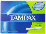Tampon Tampax avec applicateur en carton anti-glisse facilitant l'insertion.