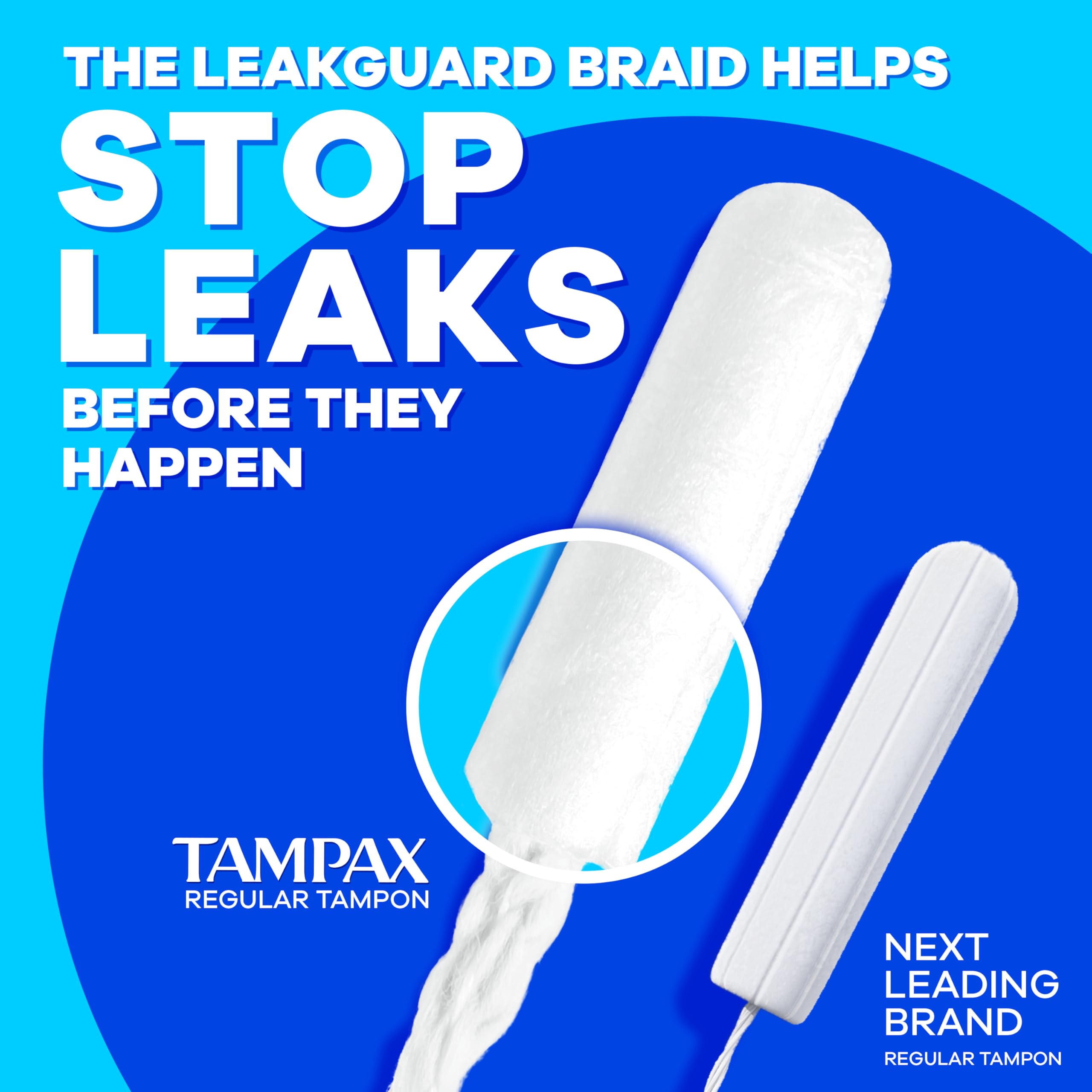 Tampon Tampax Compact Pearl sans parfum pour plus de confort.
