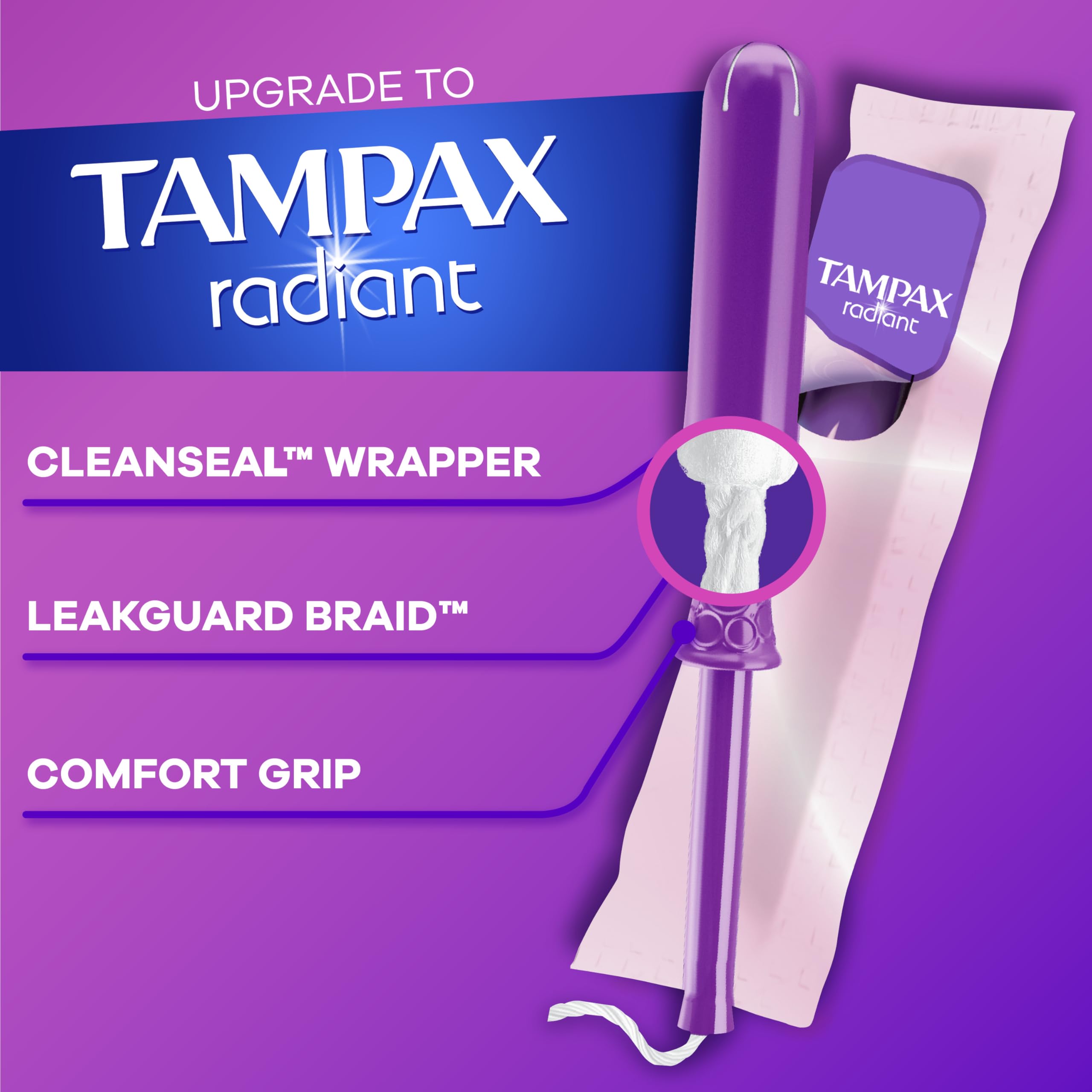 Tampax Lot de 40 Tampons, pratique pour le quotidien.
