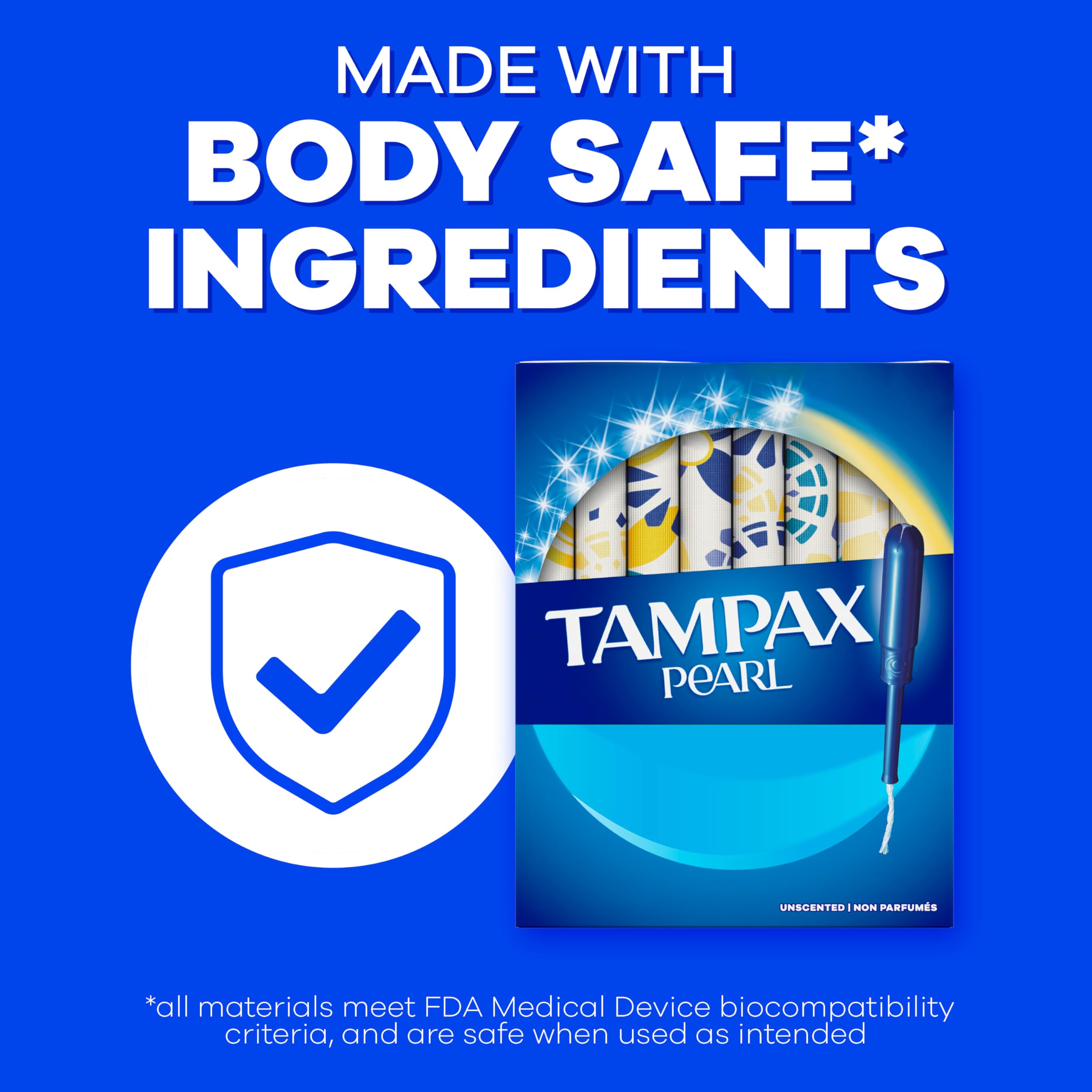 Tampon Tampax Pearl sans BPA pour sérénité quotidienne