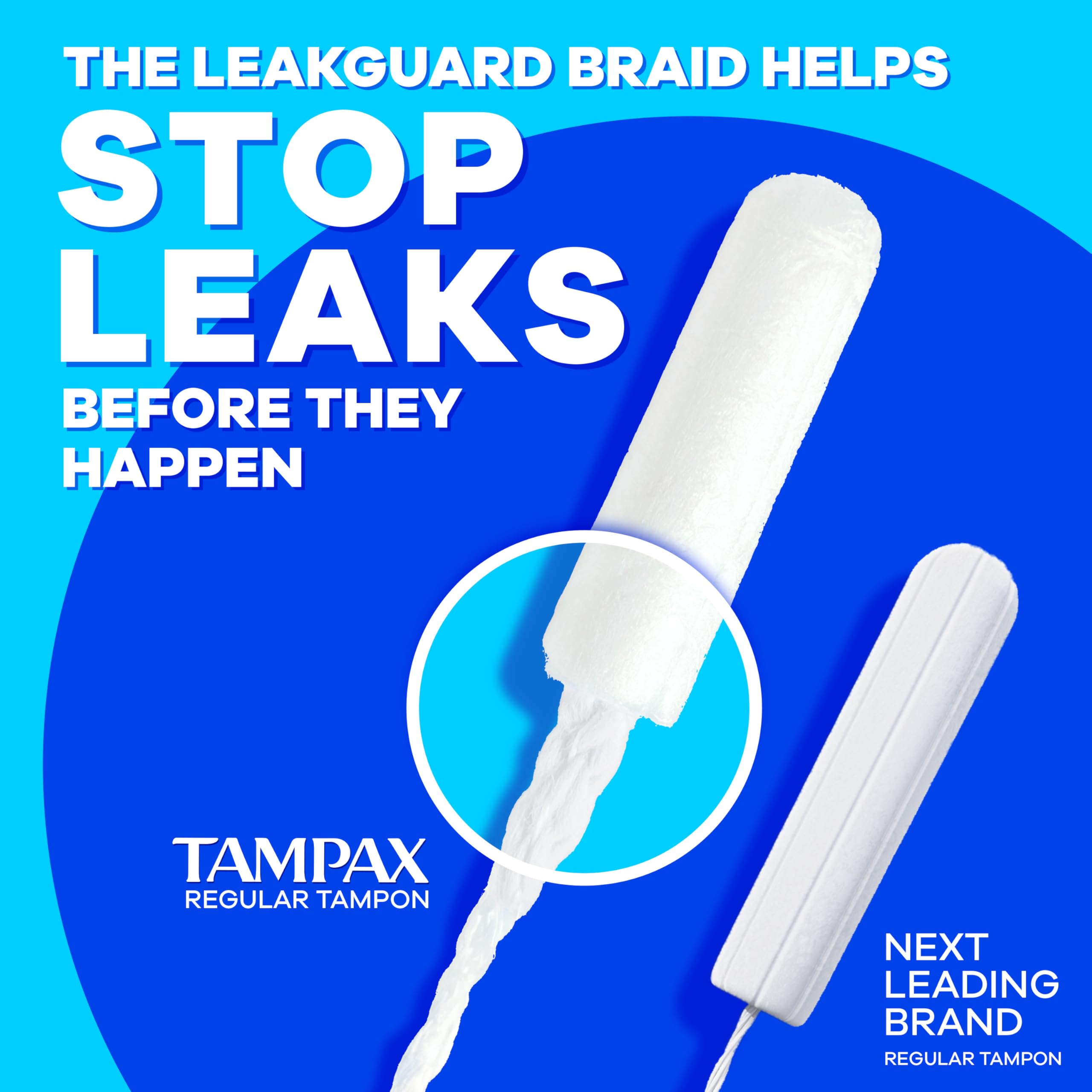 Tampon Tampax Pearl sans colorants pour une expérience neutre