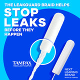 Tampon Tampax Pearl sans colorants pour une expérience neutre