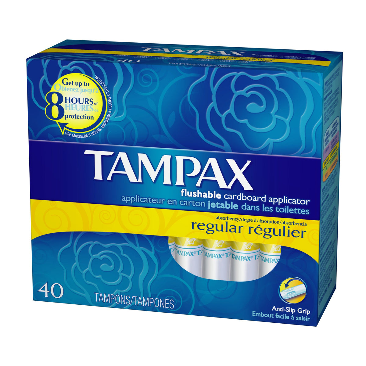 Tampax Regular protège-slips – paquet de 40, offre une protection discrète et durable toute la journée