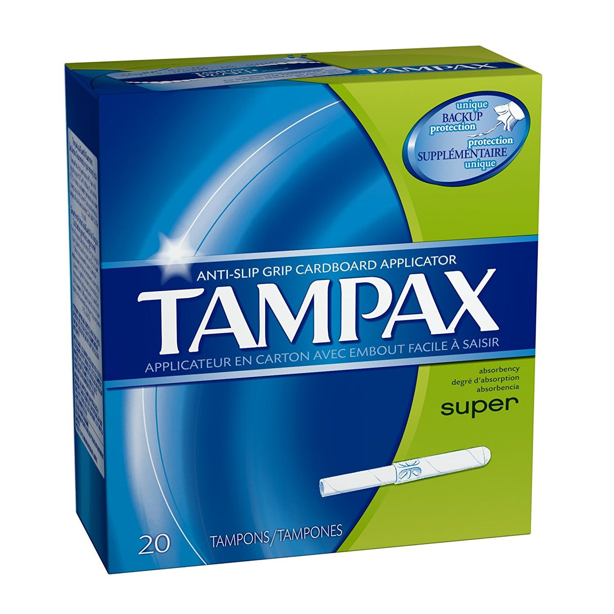 Tampax tampon super absorbant avec applicateur jetable, protection durable et confort au quotidien