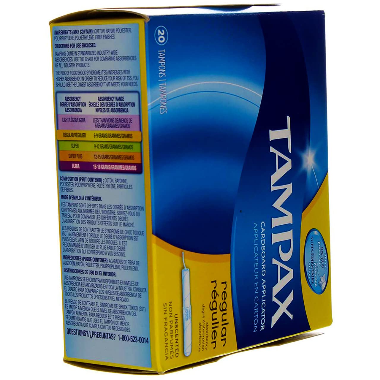 Tampons Tampax applicateur en carton jetable et biodégradable