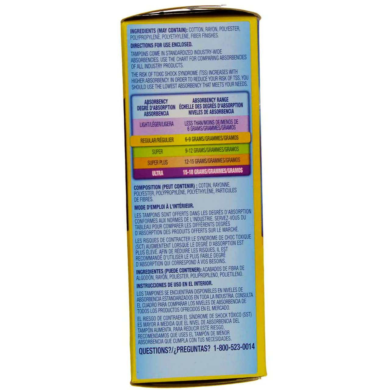 Tampon Tampax avec embout lisse facilitant l’insertion en douceur.