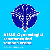 Tampons Tampax Absorbance Régulière, option discrète pour les déplacements.