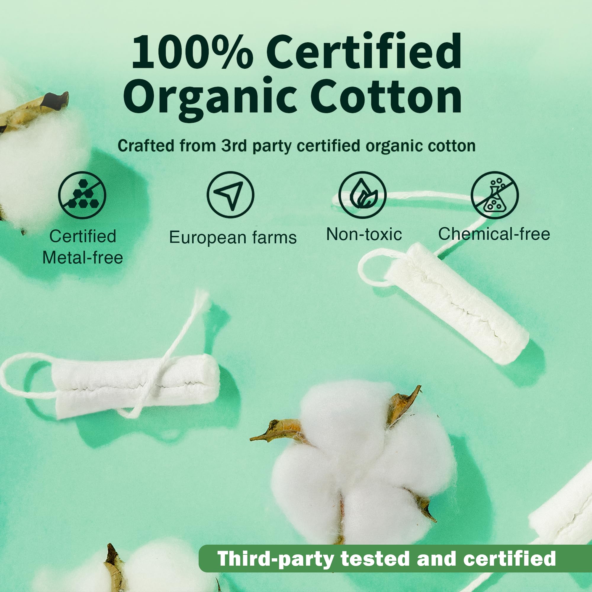 Tampon Tribe: applicateur biodégradable pour une insertion propre et simple.