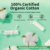 Tampon Tribe: applicateur biodégradable pour une insertion propre et simple.