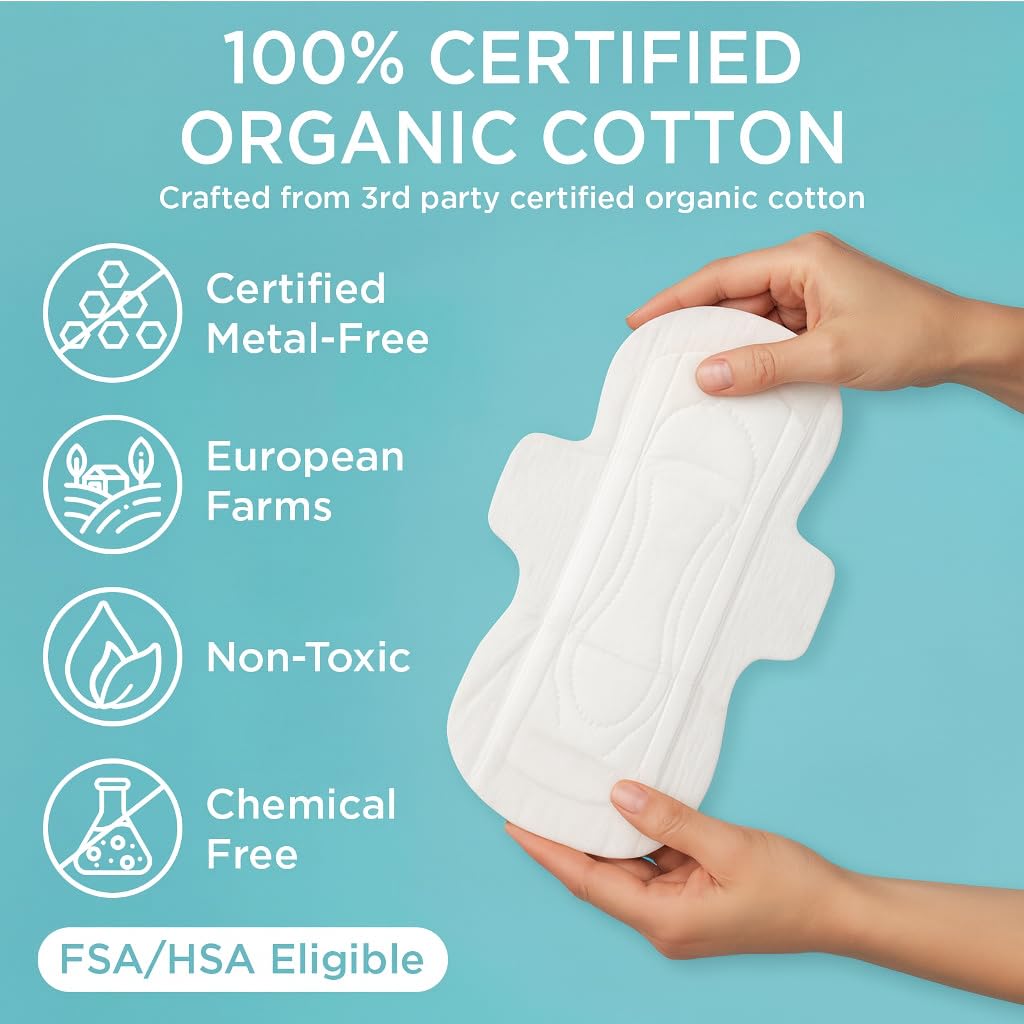 Tampon Tribe coton bio hypoallergenique sans produits chimiques.