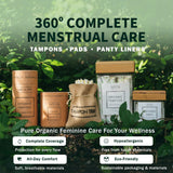 Tampon Tribe: emballage carton respectueux de l’environnement et sans plastique.