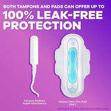 Tampons Tampax Radiant sans parfum adaptés à la sensibilité.