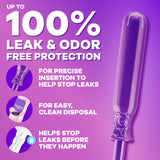 Tampons Tampax Radiant insertion confortable grâce à la poignée texturée.