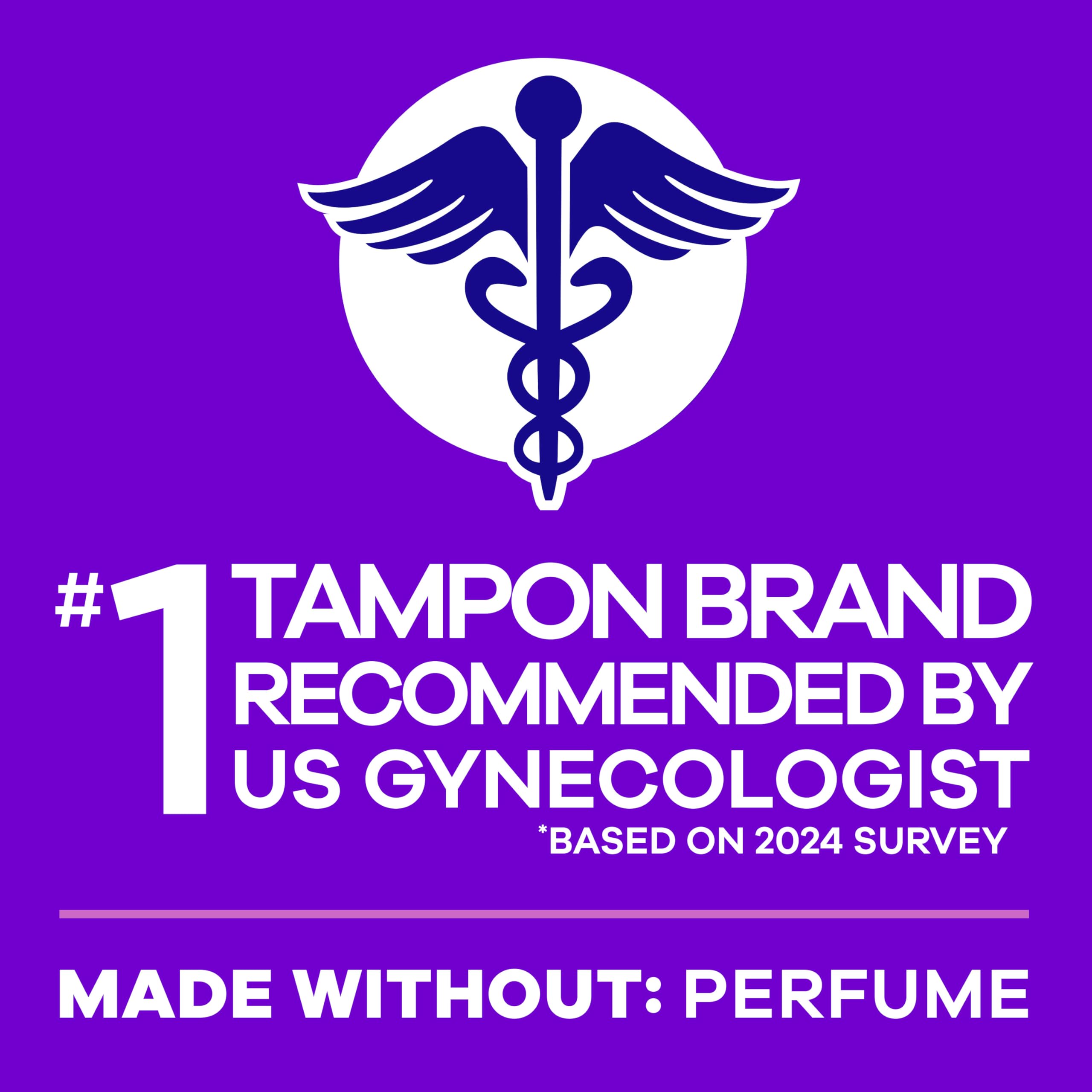Tampons Tampax Radiant jusqu'à huit heures de protection continue.