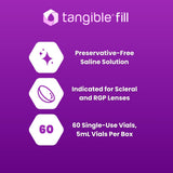 Tangible Fill : flacons 5 ml du lot 60, pratique pour l’utilisation quotidienne.