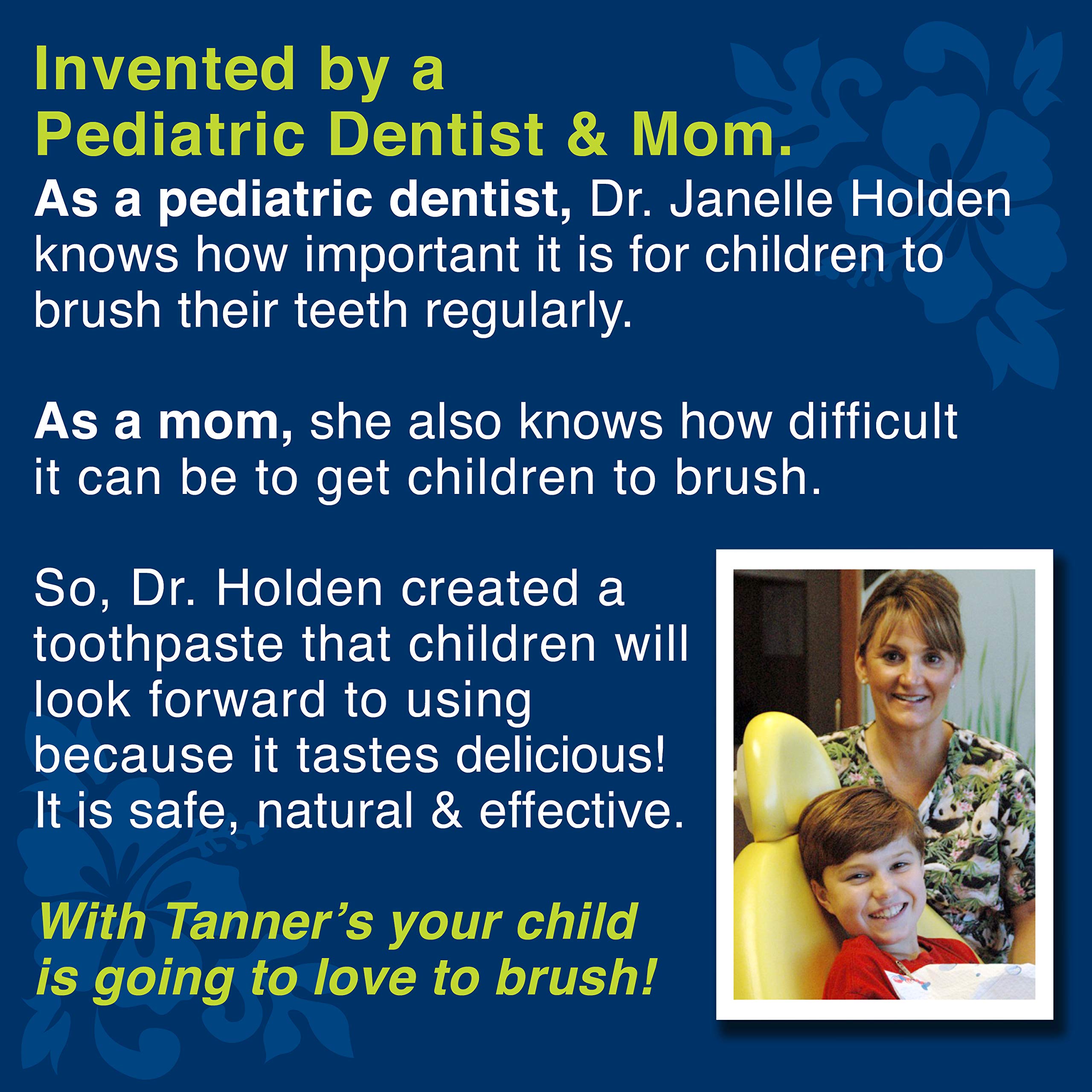 Enfant se brossant les dents avec Tanner’s Tasty Paste Orange, expérience agréable.