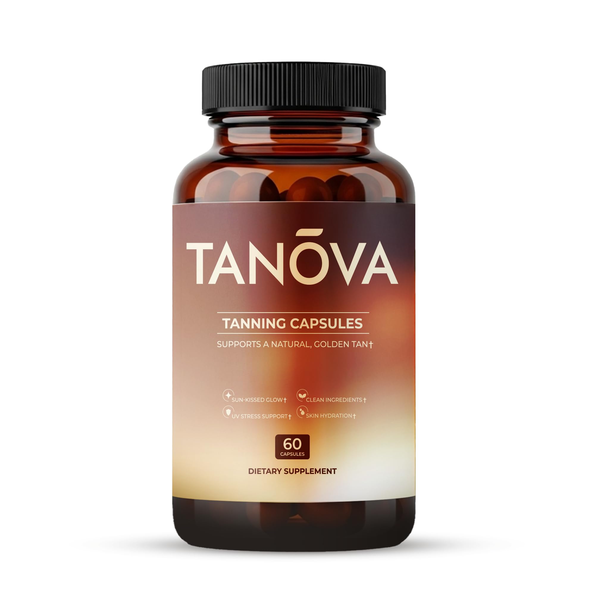 Tanova pilules bronze naturel pour un teint lumineux.