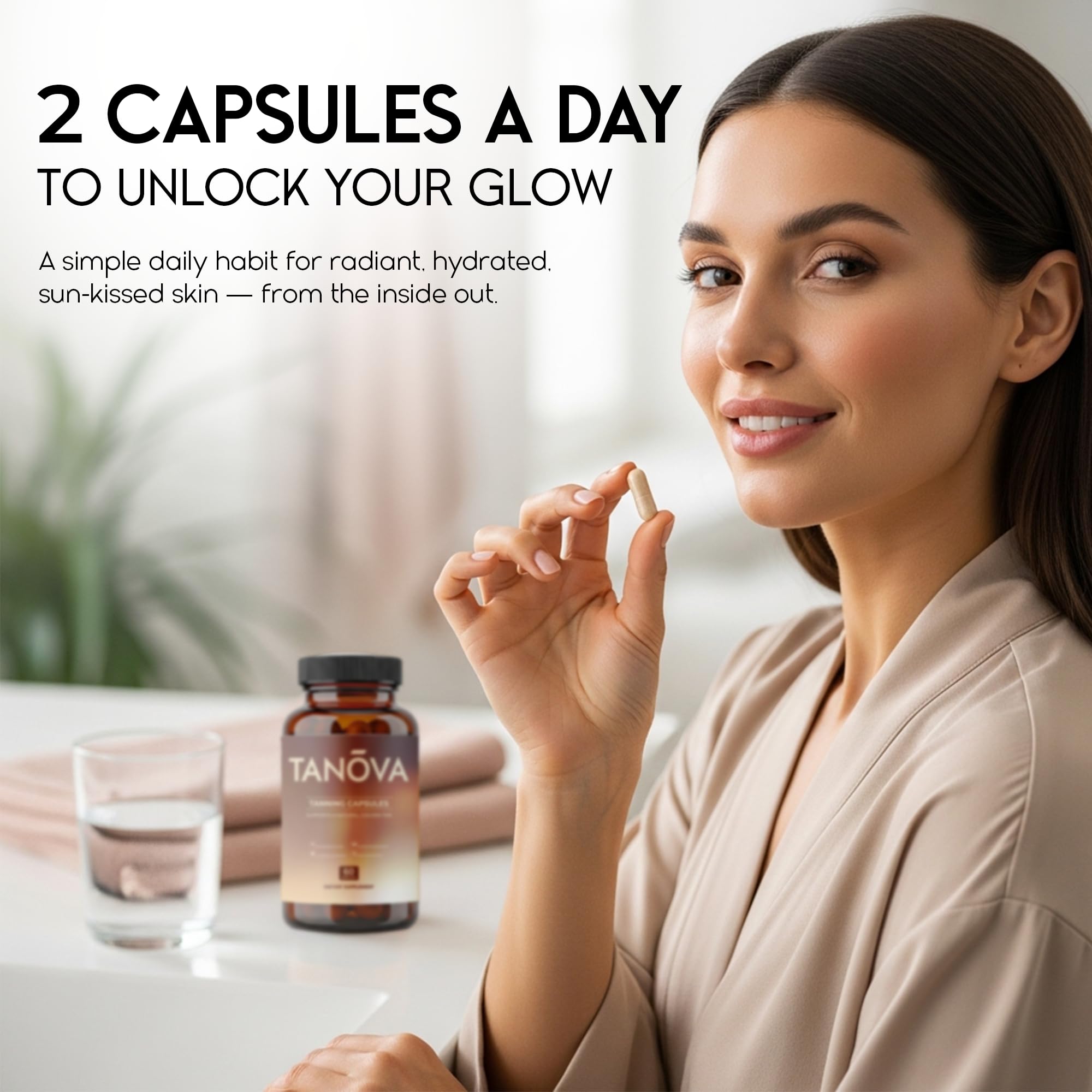 Tanova rituel quotidien pour une peau lumineuse et saine.