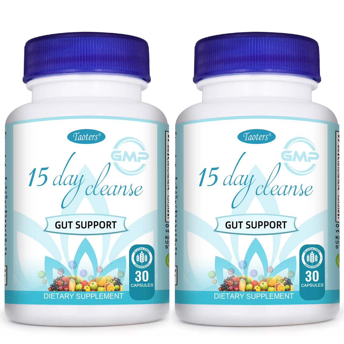 TAOTERS Detox 15 jours pack bouteille: soutien l'équilibre intestinal.