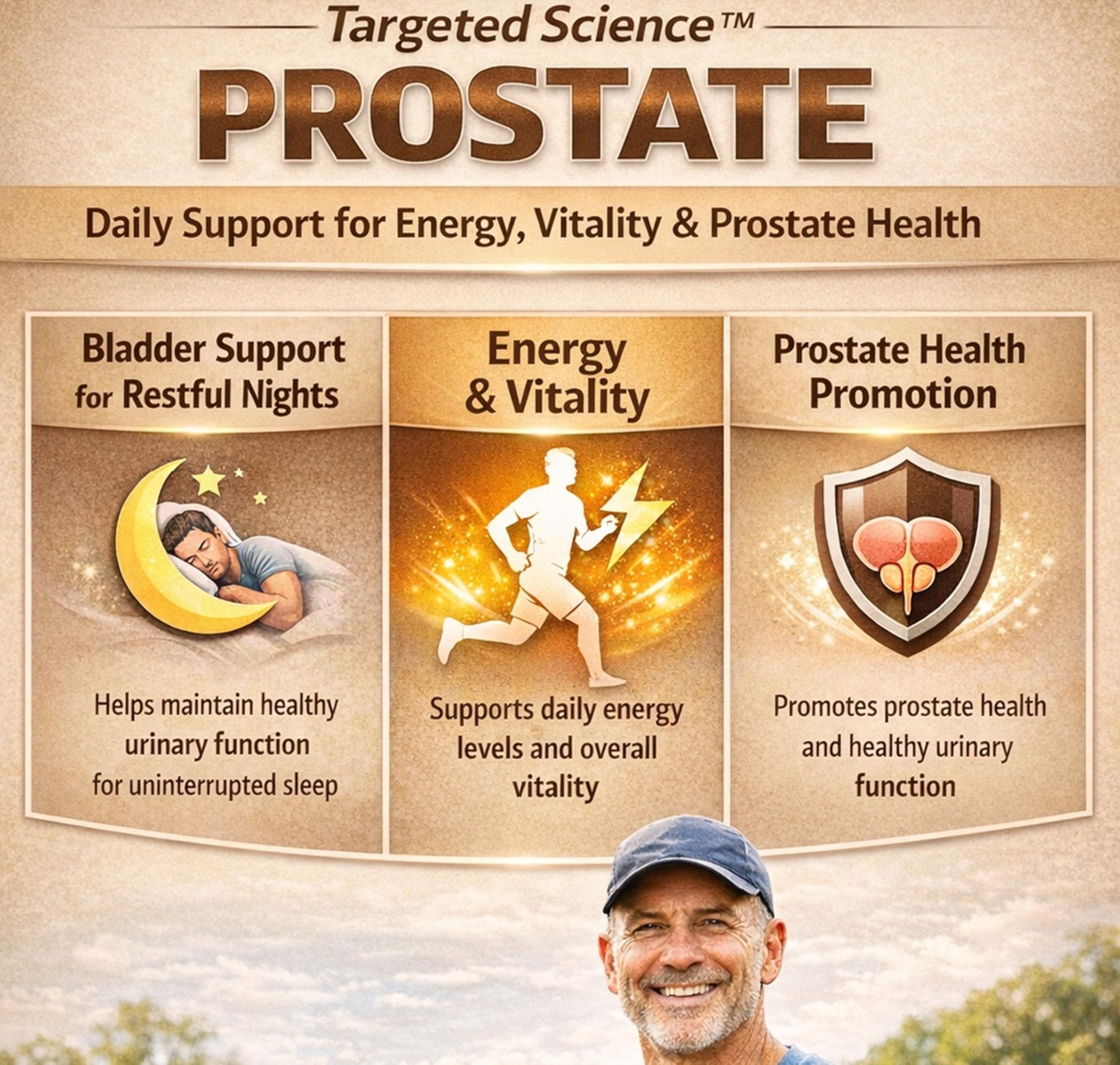 Targeted Science Prostate Supplement, dosage quotidien: routine simple.