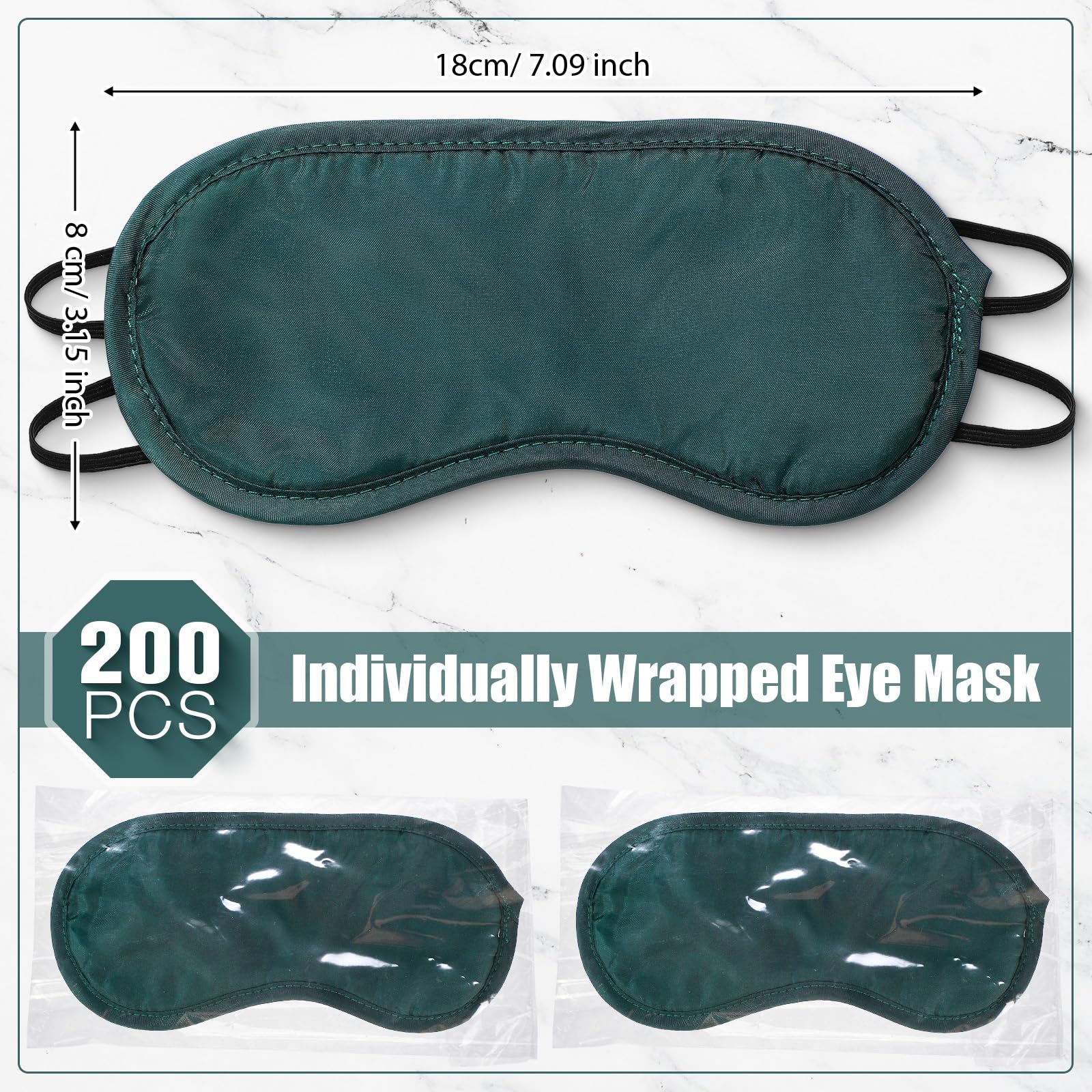 Tarpop masque-yeux 200-pieces: lot pratique pour hôtels, évènements et voyages.