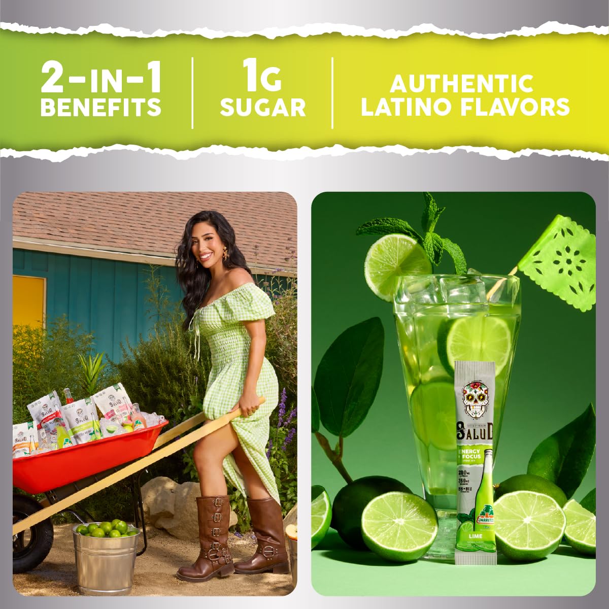 Taste Salud verre d’eau lime – Agua Fresca maison rafraîchissante.