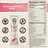 Électrolytes Salud Jarritos avec poudre coco, hydratation quotidienne.