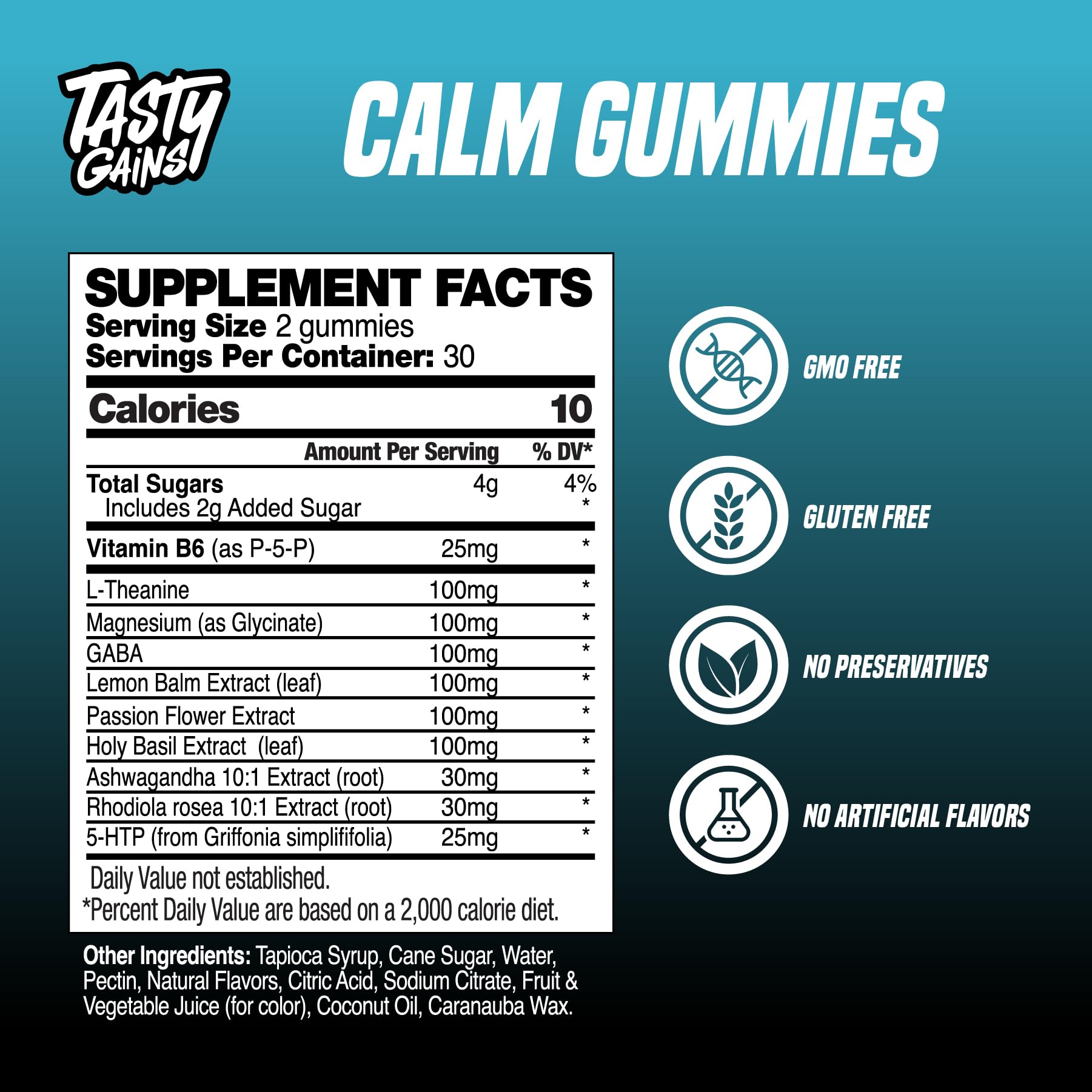 Gomme sommeil TASTY GAINS pour adultes et enfants, aide potentielle à l’endormissement.