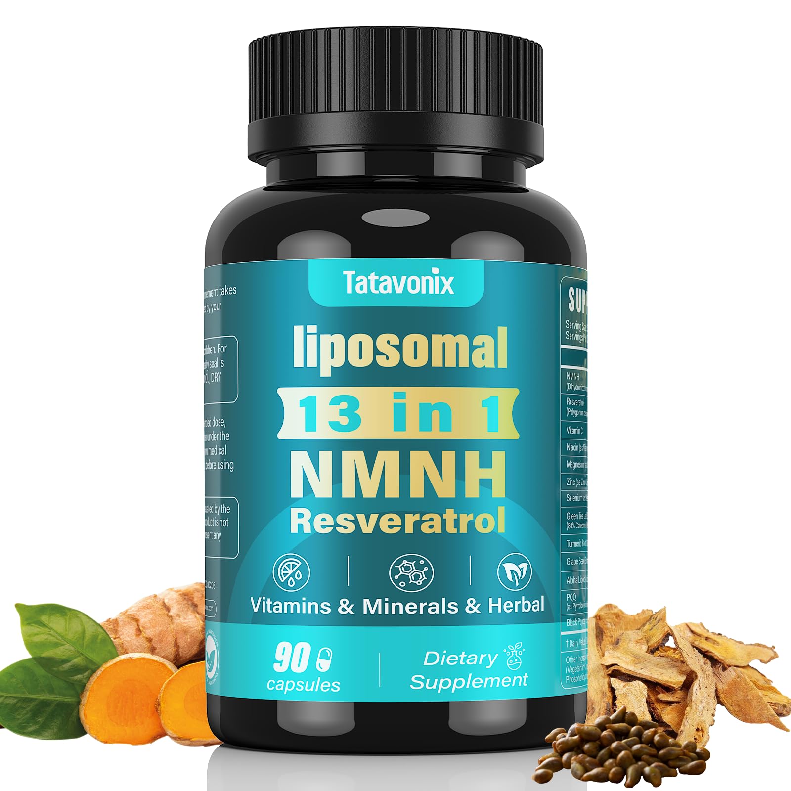 Tatavonix NMNH bouteille-1000mg: dose élevée pour énergie quotidienne.