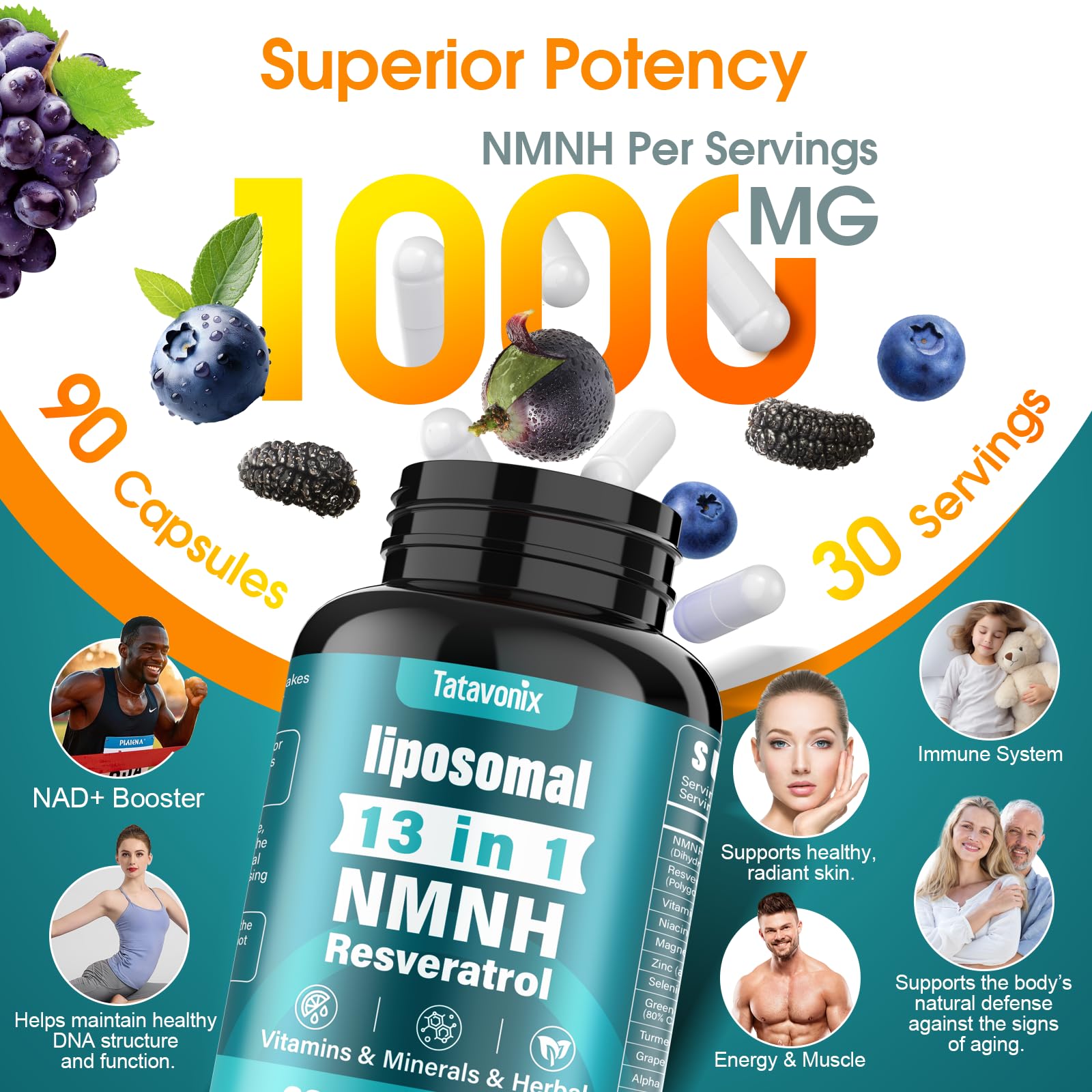 Tatavonix NMNH capules: capsules faciles à avaler pour vitalité.