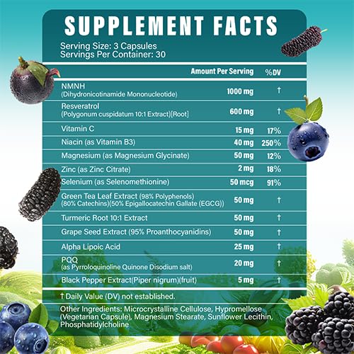 Tatavonix NMNH tableau-ingredients: tableau clair des actifs et avantages.