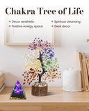 TATOODAA Arbre Chakra sept couleurs, symbole des chakras pour méditation et harmonie.
