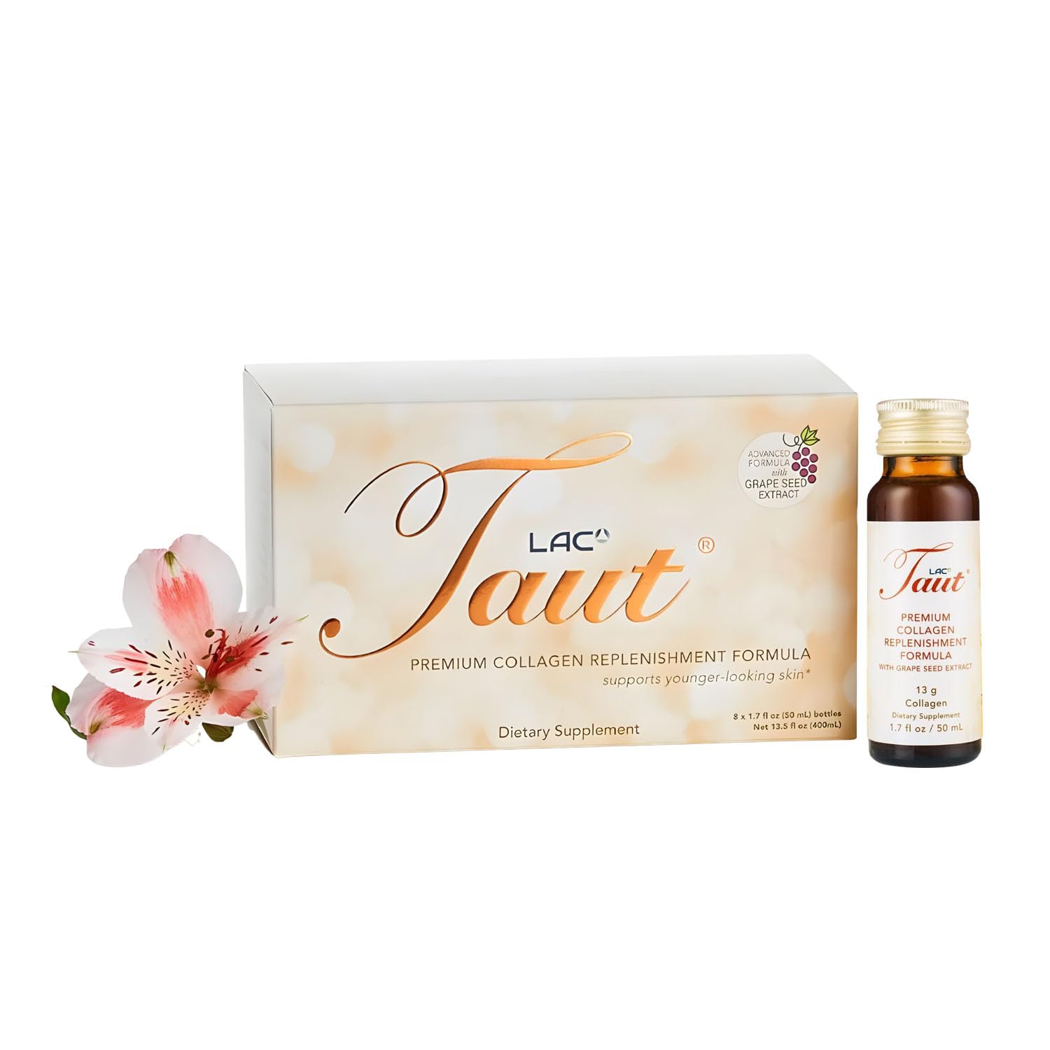 TAUT Collagène Liquide – bouteille-pour : soutien potentiel à l'hydratation et à l'éclat cutané